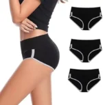 Pack of 3 Women High Waist Hipster Black Panty