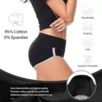 Pack of 3 Women High Waist Hipster Black Panty - Image 2
