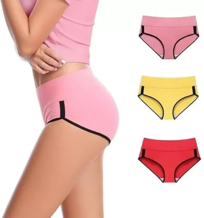 Pack of 3 Women High Waist Hipster Multicolor Panty - Image 1