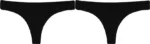 Pack of 2 Women Thong Black Panty - Image 3