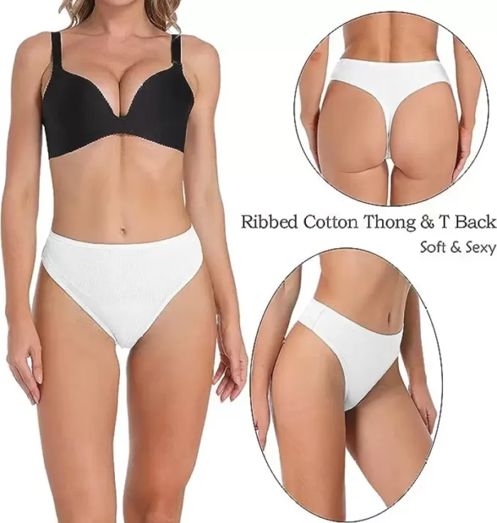Women Thong White Panty - Image 3