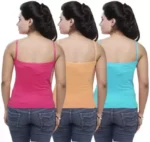 Pack Of 3 Girl Multicolor Tank Top/Vest - Image 2