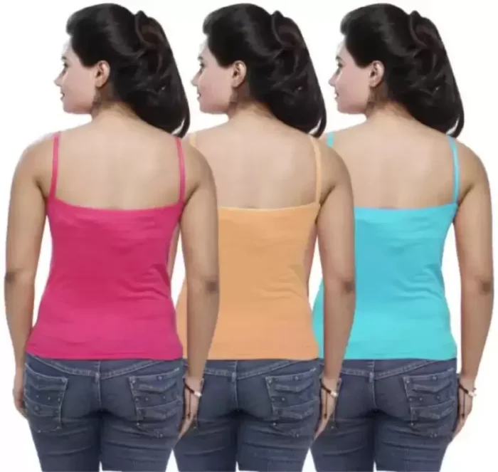 Pack Of 3 Girl Multicolor Tank Top/Vest - Image 2
