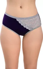 Women Half Net Black Panty