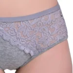 Women Half Net Grey Panty - Image 3