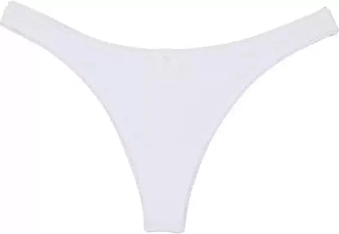 Pack of 6 Women Thong White Panty - Image 3