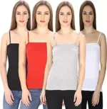 Pack of 4 Girl Multicolor Camisole